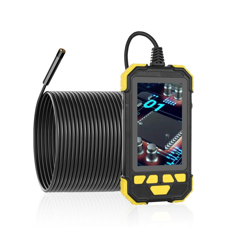 Y19 3.9mm Single Lens Hand-held Hard-wire Endoscope with 4.3-inch IPS Color LCD Screen, Cable Length:5m(Yellow) -  by PMC TechLife | Online Shopping South Africa | PMC TechLife | Buy Now Pay Later Mobicred