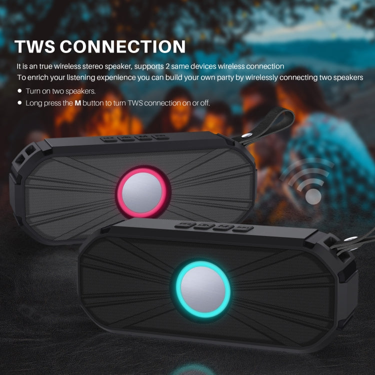 New Rixing NR-9012 Bluetooth 5.0 Portable Outdoor Wireless Bluetooth Speaker(Blue) - free shipping - PMC Jewellery - Order now!
