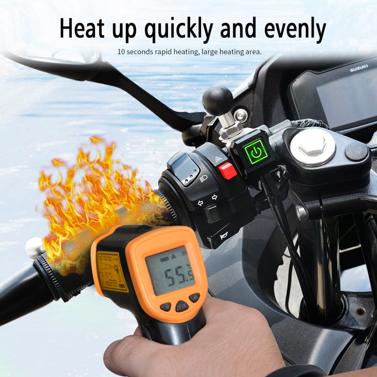 ZH-1314A1 Strap Type Motorcycle 12V Heating Handle SAE Port Quick Installation and Removal Handle - Grips by PMC Jewellery | Online Shopping South Africa | PMC Jewellery | Buy Now Pay Later Mobicred