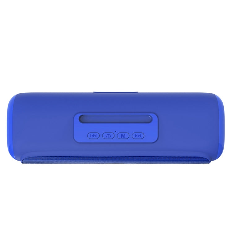 NewRixing NR-2027 TWS Long Bar Shaped Bluetooth Speaker with Mobile Phone Holder(Blue) - Desktop Speaker by NewRixing | Online Shopping South Africa | PMC Jewellery | Buy Now Pay Later Mobicred