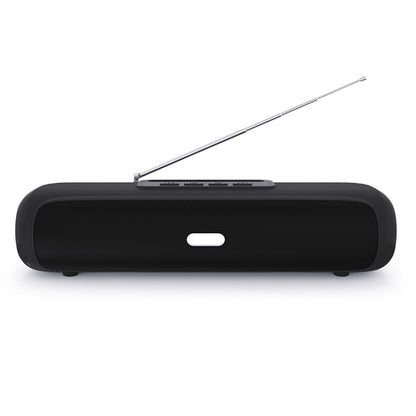 NewRixing NR-2027FM TWS Soundbar Bluetooth Speaker with Mobile Phone Holder & Antenna(Black) - Desktop Speaker by NewRixing | Online Shopping South Africa | PMC Jewellery | Buy Now Pay Later Mobicred