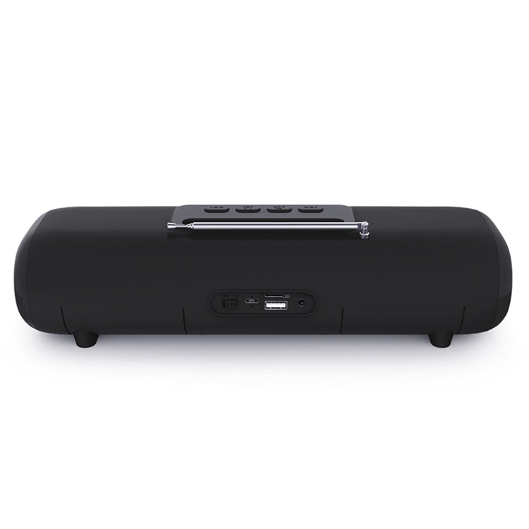 NewRixing NR-2027FM TWS Soundbar Bluetooth Speaker with Mobile Phone Holder & Antenna(Black) - Desktop Speaker by NewRixing | Online Shopping South Africa | PMC Jewellery | Buy Now Pay Later Mobicred