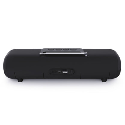 NewRixing NR-2027FM TWS Soundbar Bluetooth Speaker with Mobile Phone Holder & Antenna(Black) - Desktop Speaker by NewRixing | Online Shopping South Africa | PMC Jewellery | Buy Now Pay Later Mobicred