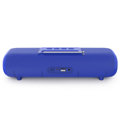 NewRixing NR-2027FM TWS Soundbar Bluetooth Speaker with Mobile Phone Holder & Antenna(Blue) - Desktop Speaker by NewRixing | Online Shopping South Africa | PMC Jewellery | Buy Now Pay Later Mobicred