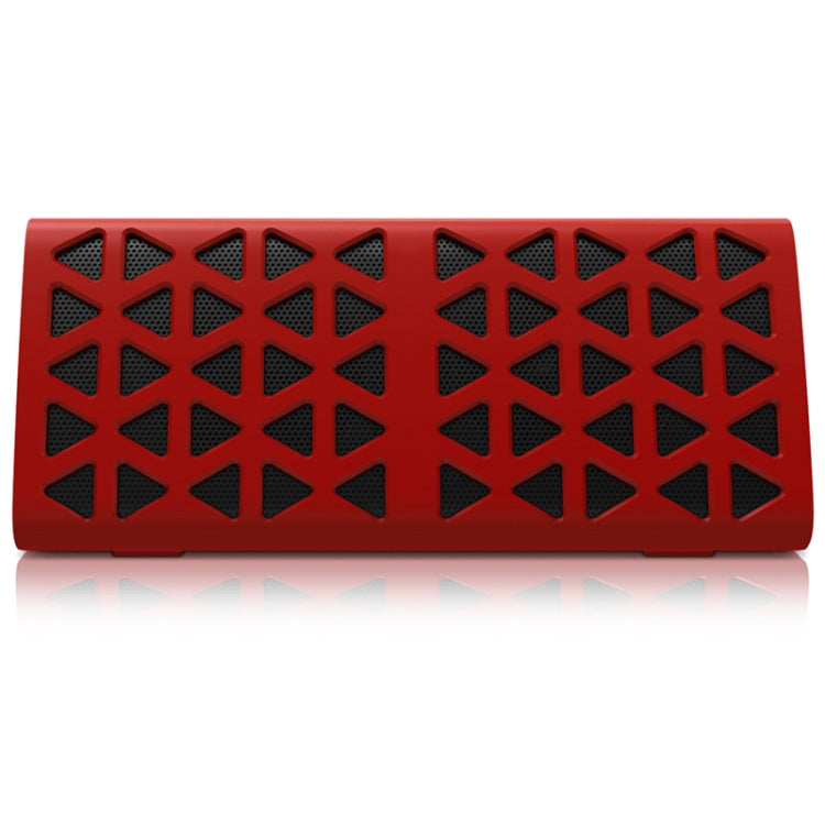 NewRixing NR-3021 TWS Hollow Triangle Pattern Bluetooth Speaker(Red) - free shipping - PMC Jewellery - Order now!