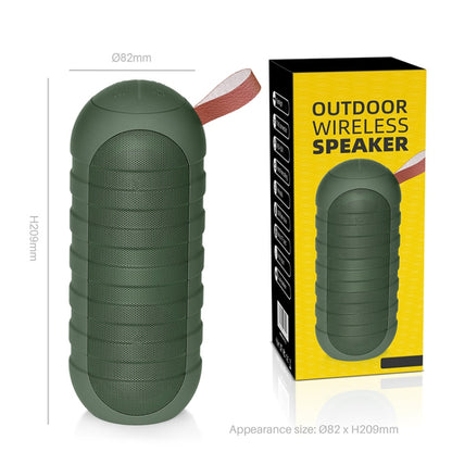 NewRixing NR-3025 TWS Outdoor Portable Splashproof Bluetooth Speaker with Flashlight Function(Green) - Desktop Speaker by NewRixing | Online Shopping South Africa | PMC Jewellery | Buy Now Pay Later Mobicred