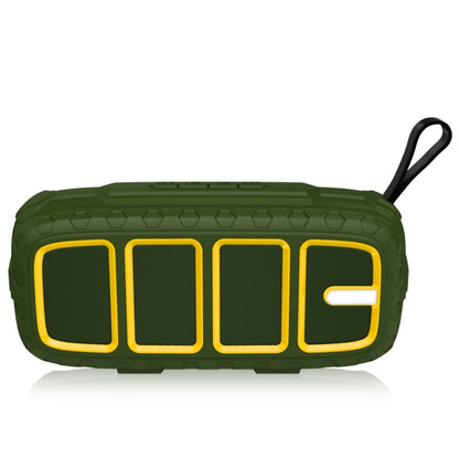 NewRixing NR-5018 Outdoor Portable Bluetooth Speaker, Support Hands-free Call / TF Card / FM / U Disk(Green+Yellow) - Desktop Speaker by NewRixing | Online Shopping South Africa | PMC Jewellery | Buy Now Pay Later Mobicred