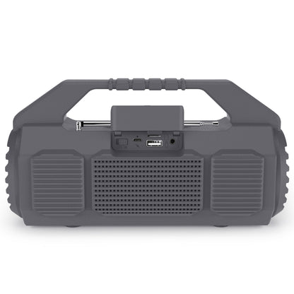 NewRixing NR-4025FM Outdoor Splash-proof Water Portable Bluetooth Speaker, Support Hands-free Call / TF Card / FM / U Disk(Grey) - Desktop Speaker by NewRixing | Online Shopping South Africa | PMC Jewellery | Buy Now Pay Later Mobicred