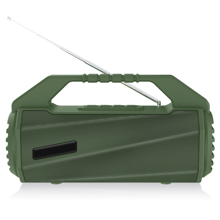 NewRixing NR-4025FM Outdoor Splash-proof Water Portable Bluetooth Speaker, Support Hands-free Call / TF Card / FM / U Disk(Green) - Desktop Speaker by NewRixing | Online Shopping South Africa | PMC Jewellery | Buy Now Pay Later Mobicred