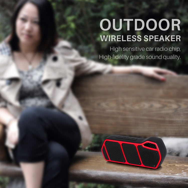 NewRixing NR-5011 Outdoor Portable Bluetooth Speakerr, Support Hands-free Call / TF Card / FM / U Disk(Red) - Desktop Speaker by NewRixing | Online Shopping South Africa | PMC Jewellery | Buy Now Pay Later Mobicred