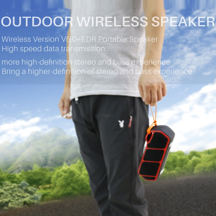 NewRixing NR-5011 Outdoor Portable Bluetooth Speakerr, Support Hands-free Call / TF Card / FM / U Disk(Yellow) - Desktop Speaker by NewRixing | Online Shopping South Africa | PMC Jewellery | Buy Now Pay Later Mobicred