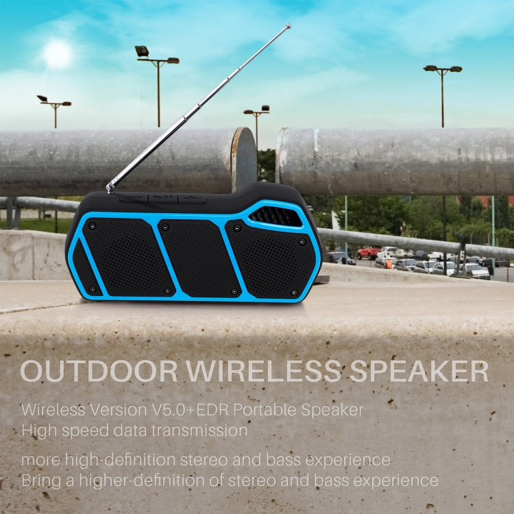 NewRixing NR-5011fm Outdoor Portable Bluetooth Speakerr, Support Hands-free Call / TF Card / FM / U Disk(Orange) - Desktop Speaker by NewRixing | Online Shopping South Africa | PMC Jewellery | Buy Now Pay Later Mobicred