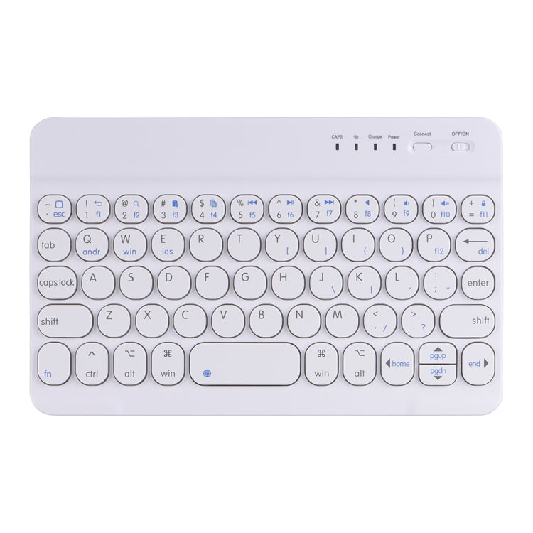 HY006 Round Keys Detachable Bluetooth Keyboard Leather Tablet Case with Holder for iPad mini 6(Light Purple) - For iPad mini by PMC TechLife | Online Shopping South Africa | PMC TechLife