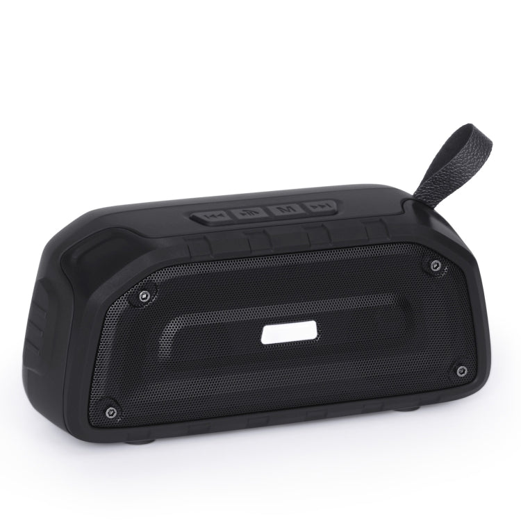 New Rixing NR-906 TWS Waterproof Bluetooth Speaker Support Hands-free Call / FM with Handle(Black) - Desktop Speaker by NewRixing | Online Shopping South Africa | PMC Jewellery | Buy Now Pay Later Mobicred