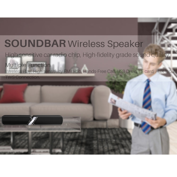 NewRixing NR-6017 Outdoor Portable Bluetooth Speaker, Support Hands-free Call / TF Card / FM / U Disk(Gray) - Desktop Speaker by NewRixing | Online Shopping South Africa | PMC Jewellery | Buy Now Pay Later Mobicred