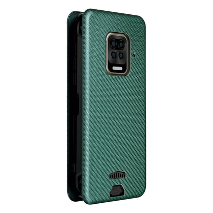 For Doogee S59 / S59 Pro Carbon Fiber Texture Horizontal Flip TPU + PC + PU Leather Case with Card Slot(Green) - More Brand by PMC Jewellery | Online Shopping South Africa | PMC Jewellery | Buy Now Pay Later Mobicred