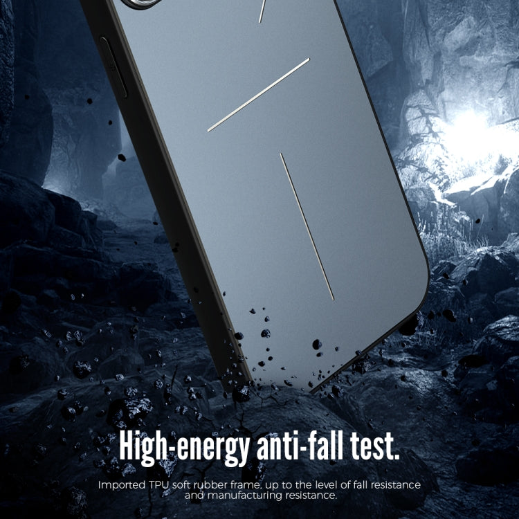 For iPhone 13 R-JUST RJ-52 3-Line Style Metal TPU Shockproof Protective Case(Silver) - iPhone 13 Cases by R-JUST | Online Shopping South Africa | PMC TechLife | Buy Now Pay Later Mobicred