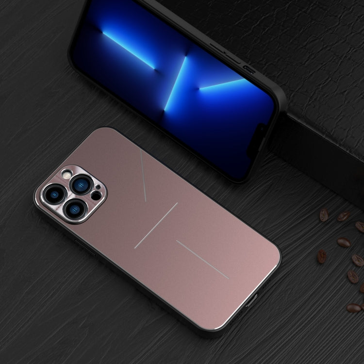 For iPhone 11 Pro R-JUST RJ-52 3-Line Style Metal TPU Shockproof Protective Case (Pink) - iPhone 11 Pro Cases by R-JUST | Online Shopping South Africa | PMC TechLife | Buy Now Pay Later Mobicred