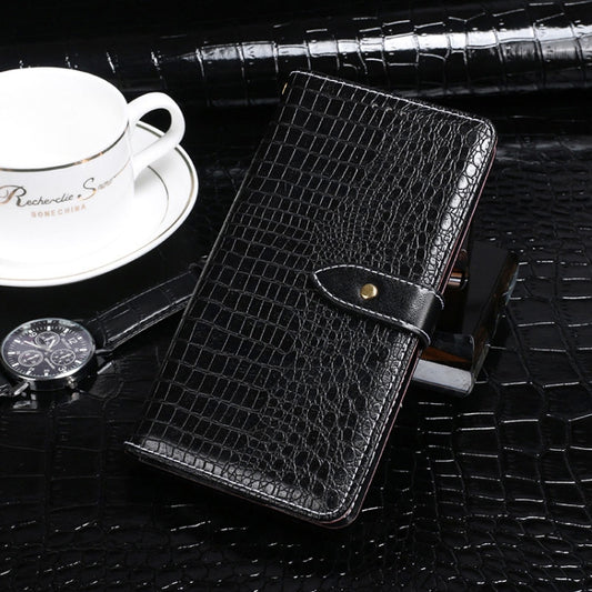 For U-MAGIC 30e idewei Crocodile Texture Horizontal Flip Leather Case with Holder & Card Slots & Wallet(Black) - More Brand by idewei | Online Shopping South Africa | PMC Jewellery | Buy Now Pay Later Mobicred