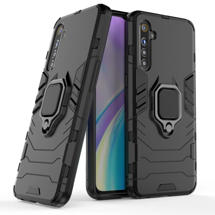 For OPPO Realme XT & K5 Shockproof PC + TPU Protective Case with Magnetic Ring Holder(Black) - Realme Cases by PMC TechLife | Online Shopping South Africa | PMC TechLife | Buy Now Pay Later Mobicred