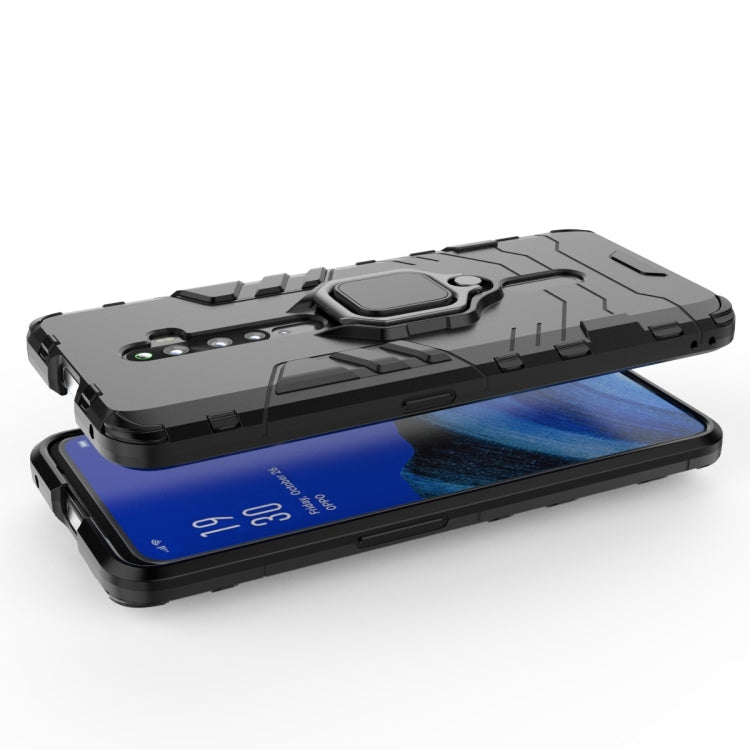 For OPPO Reno2 Z Shockproof PC + TPU Protective Case with Magnetic Ring Holder(Red) - OPPO Cases by PMC TechLife | Online Shopping South Africa | PMC TechLife | Buy Now Pay Later Mobicred