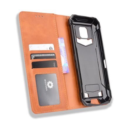 For Doogee S88 Plus / S88 Pro Magnetic Buckle Retro Crazy Horse Texture Horizontal Flip Leather Case with Holder & Card Slots & Photo Frame(Brown) - More Brand by PMC Jewellery | Online Shopping South Africa | PMC Jewellery | Buy Now Pay Later Mobicred