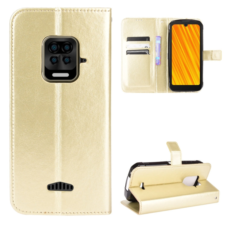 For Doogee S59 / S59 Pro Crazy Horse Texture Horizontal Flip Leather Case with Holder & Card Slots & Lanyard(Gold) - More Brand by PMC Jewellery | Online Shopping South Africa | PMC Jewellery | Buy Now Pay Later Mobicred