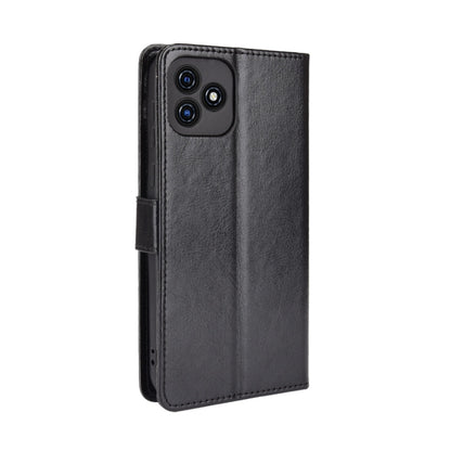 For Blackview Oscal C20 Crazy Horse Texture Horizontal Flip Leather Case with Holder & Card Slots & Lanyard(Black) - More Brand by PMC Jewellery | Online Shopping South Africa | PMC Jewellery | Buy Now Pay Later Mobicred