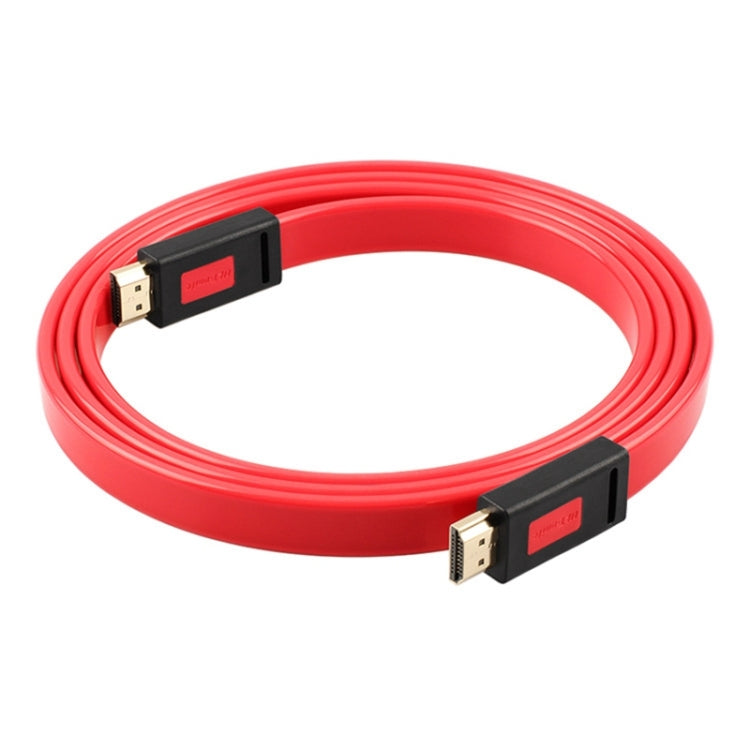 ULT-unite 4K Ultra HD Gold-plated HDMI to HDMI Flat Cable, Cable Length:3m(Transparent Red) - Cable by ult-unite | Online Shopping South Africa | PMC Jewellery | Buy Now Pay Later Mobicred