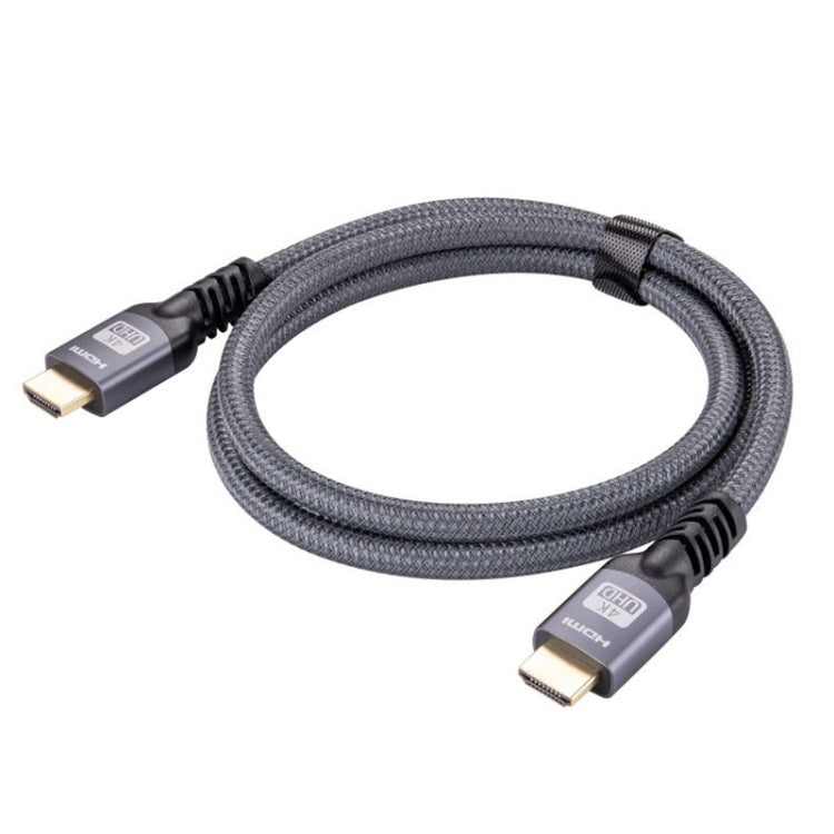 HDMI 2.0 Male to HDMI 2.0 Male 4K Ultra-HD Braided Adapter Cable, Cable Length:1.5m(Grey) - Cable by PMC Jewellery | Online Shopping South Africa | PMC Jewellery | Buy Now Pay Later Mobicred