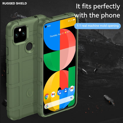 For Google Pixel 5a 5G Full Coverage Shockproof TPU Case(Green) - Google Cases by PMC Jewellery | Online Shopping South Africa | PMC Jewellery | Buy Now Pay Later Mobicred