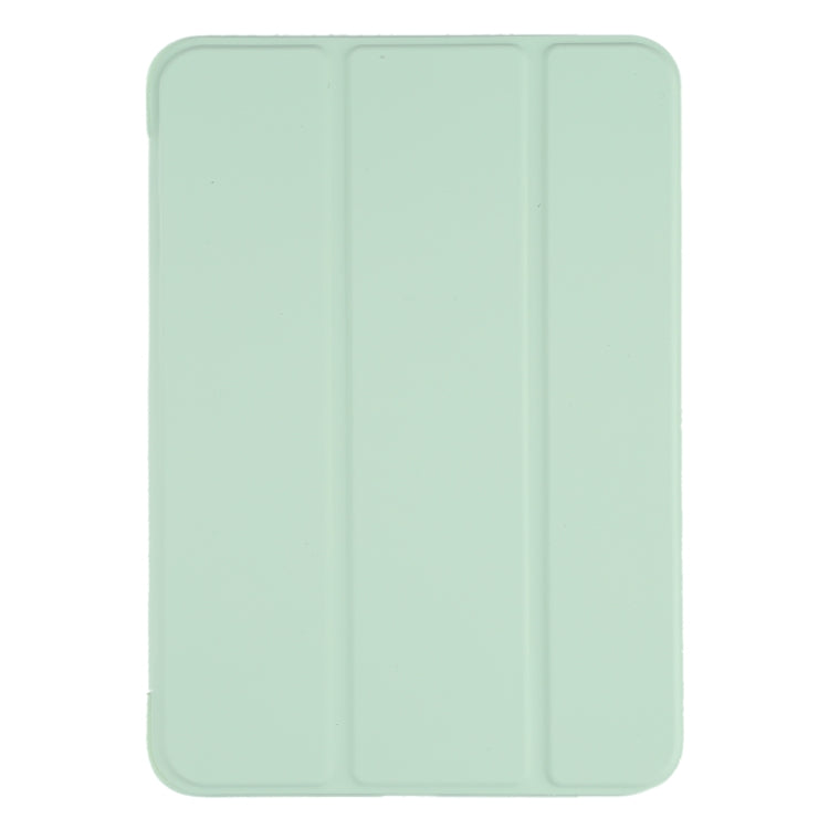 For iPad mini 2024 / mini 6 GEBEI Shockproof Horizontal Flip Tablet Case with Three-folding Holder(Mint Green) - free shipping - PMC TechLife - Order now!