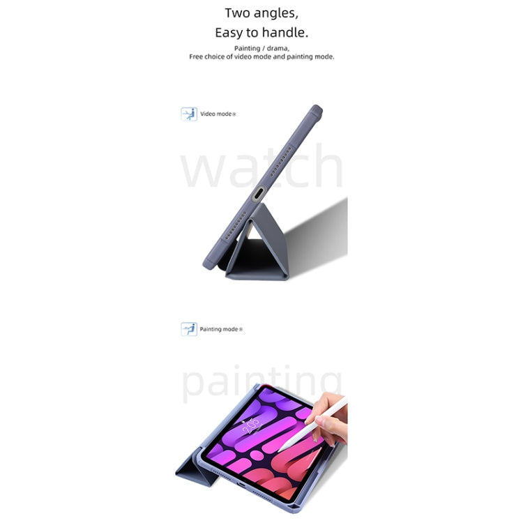 For iPad mini 6 / mini 2024 Mutural Pinyue Series Horizontal Flip Tablet Case with Holder & Pen Slot & Sleep / Wake-up Function(Blue) - free shipping - PMC TechLife - Order now!