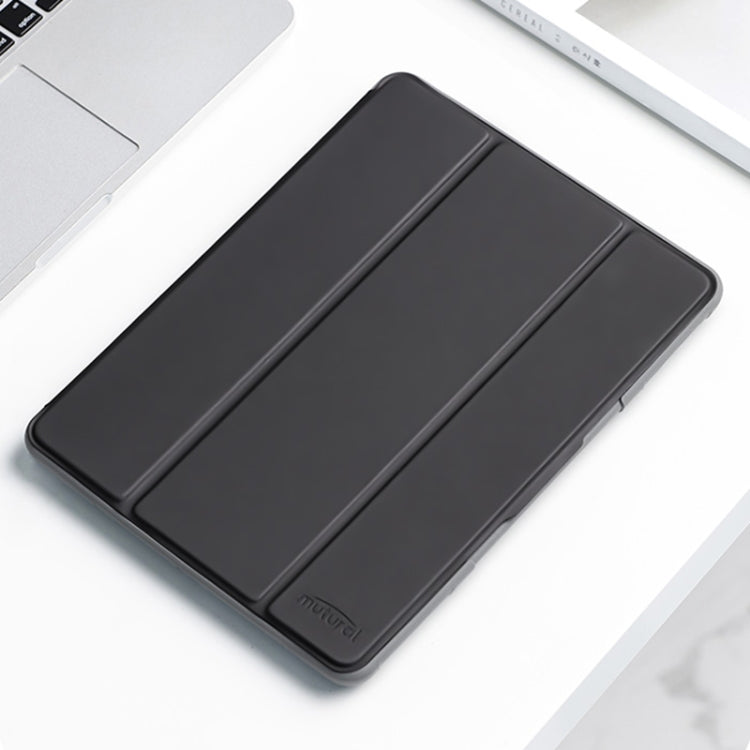 For iPad mini 6 / mini 2024 Mutural Horizontal Flip Tablet Case with Holder & Pen Slot(Black) - free shipping - PMC TechLife - Order now!