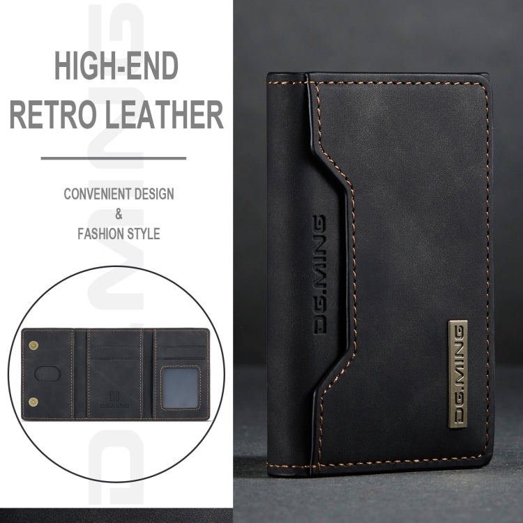 DG.MING M2 Series 3-Fold Card Bag(Black) - Card & Passport Bags by DG.MING | Online Shopping South Africa | PMC TechLife