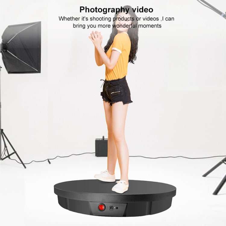 52cm Remote Control Electric Rotating Turntable Display Stand Video Shooting Props Turntable, Charging Power, Power Plug:UK Plug(White) - free shipping - PMC TechLife - Order now!