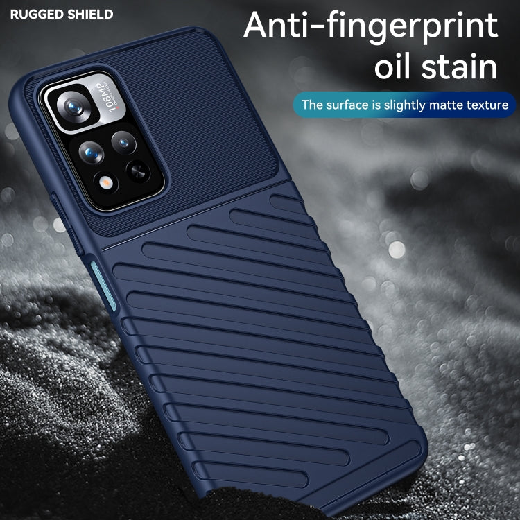 For Xiaomi Redmi Note 11 Pro / Note 11 Pro+ Thunderbolt Shockproof TPU Soft Phone Case(Blue) - Xiaomi Cases by PMC Jewellery | Online Shopping South Africa | PMC Jewellery