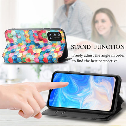 For Doogee N40 Pro CaseNeo Colorful Magnetic Leather Case with Holder & Card Slot & Wallet(Magic Space) - More Brand by PMC Jewellery | Online Shopping South Africa | PMC Jewellery | Buy Now Pay Later Mobicred