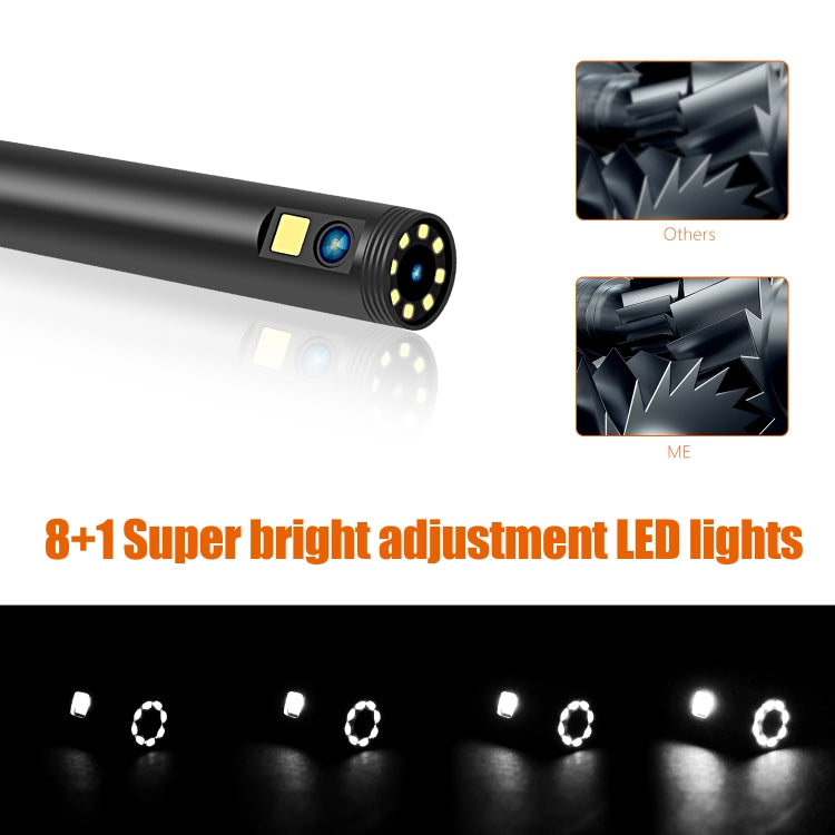 F300 5.5mm IP68 Waterproof HD Dual Cameras Digital Endoscope, Length:10m Hard Cable(Black) -  by PMC TechLife | Online Shopping South Africa | PMC TechLife | Buy Now Pay Later Mobicred