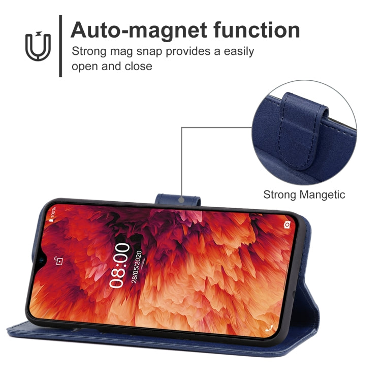 Leather Phone Case For Ulefone Note 8P / Note 8(Blue) - Ulefone Cases by PMC Jewellery | Online Shopping South Africa | PMC Jewellery | Buy Now Pay Later Mobicred