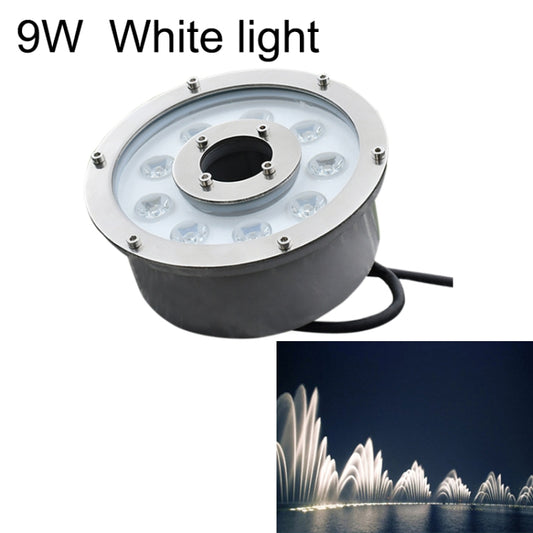 9W Landscape Ring LED Aluminum Alloy Underwater Fountain Light(White Light) - Underwater Lights by PMC Jewellery | Online Shopping South Africa | PMC Jewellery | Buy Now Pay Later Mobicred