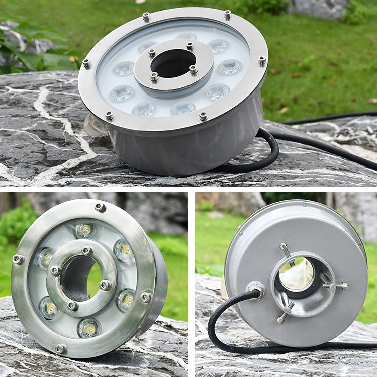 24W Landscape Ring LED Aluminum Alloy Underwater Fountain Light(Warm Light) - Underwater Lights by PMC TechLife | Online Shopping South Africa | PMC TechLife | Buy Now Pay Later Mobicred