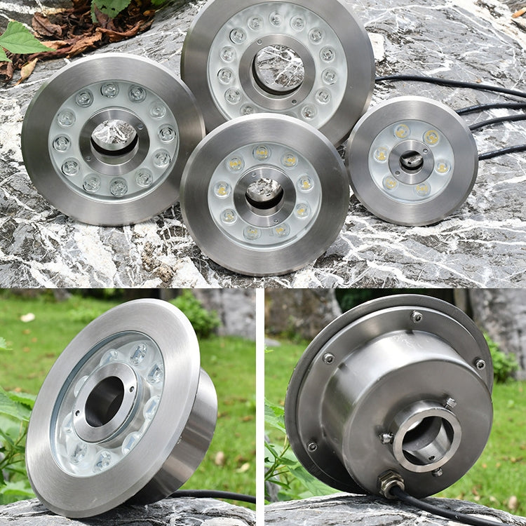 24W Landscape Ring LED Stainless Steel Underwater Fountain Light(White Light) - Underwater Lights by PMC TechLife | Online Shopping South Africa | PMC TechLife | Buy Now Pay Later Mobicred