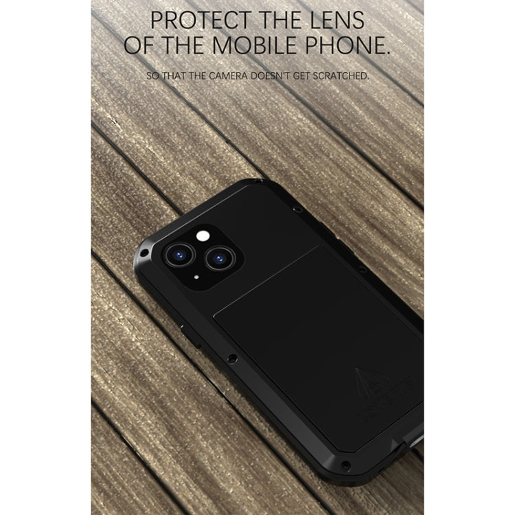 For iPhone 13 mini LOVE MEI Metal Shockproof Life Waterproof Dustproof Protective Phone Case (Silver) - iPhone 13 mini Cases by LOVE MEI | Online Shopping South Africa | PMC Jewellery