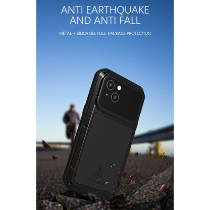 For iPhone 13 LOVE MEI Metal Shockproof Life Waterproof Dustproof Protective Phone Case(Red) - iPhone 13 Cases by LOVE MEI | Online Shopping South Africa | PMC Jewellery | Buy Now Pay Later Mobicred