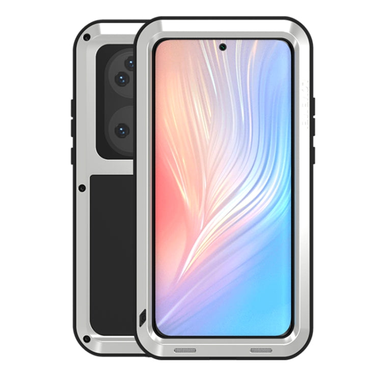 For Huawei P50 Pro LOVE MEI Metal Shockproof Waterproof Dustproof Protective Phone Case without Glass(Silver) - Huawei Cases by LOVE MEI | Online Shopping South Africa | PMC Jewellery | Buy Now Pay Later Mobicred