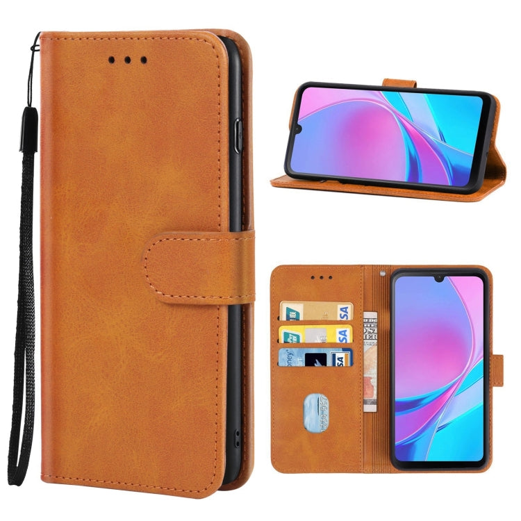 Leather Phone Case For Blackview OSCAL C20 / C20 Pro(Brown) - More Brand by PMC Jewellery | Online Shopping South Africa | PMC Jewellery | Buy Now Pay Later Mobicred