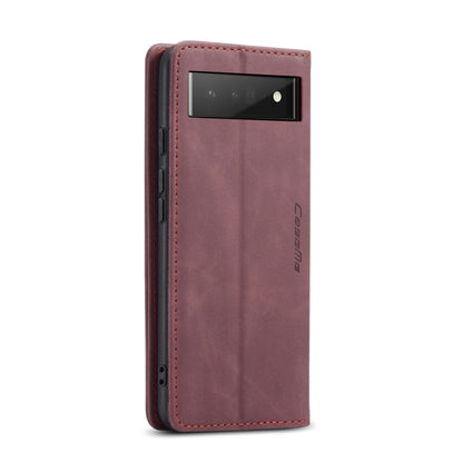 For Google Pixel 6 Pro CaseMe 013 Multifunctional Horizontal Flip Leather Phone Case with Card Slot & Holder & Wallet(Wine Red) - Google Cases by CaseMe | Online Shopping South Africa | PMC Jewellery | Buy Now Pay Later Mobicred