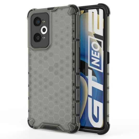 For OPPO Realme GT Neo2 5G Shockproof Honeycomb PC + TPU Phone Case(Black) - Realme Cases by PMC Jewellery | Online Shopping South Africa | PMC Jewellery | Buy Now Pay Later Mobicred