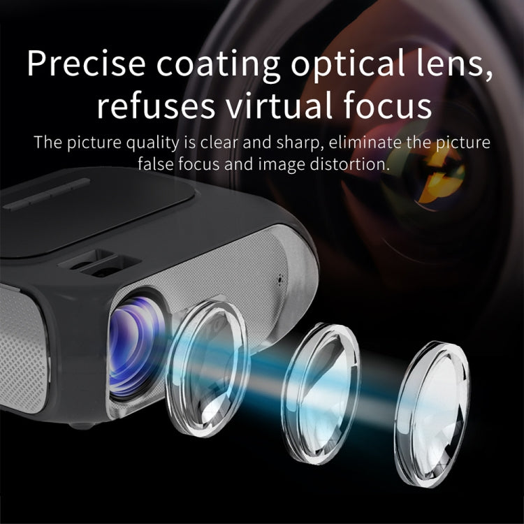 T7 1920x1080P 200 ANSI Portable Home Theater LED HD Digital Projector, Same Screen Version, UK Plug(Black) - free shipping - PMC TechLife - Order now!
